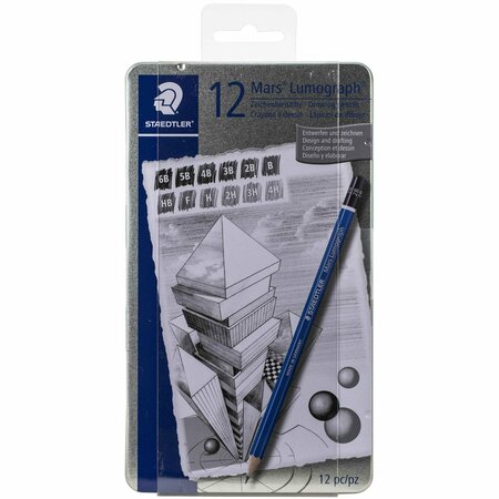 STAEDTLER Mars Lumograph Graphite Pencils, 12PK 100G12